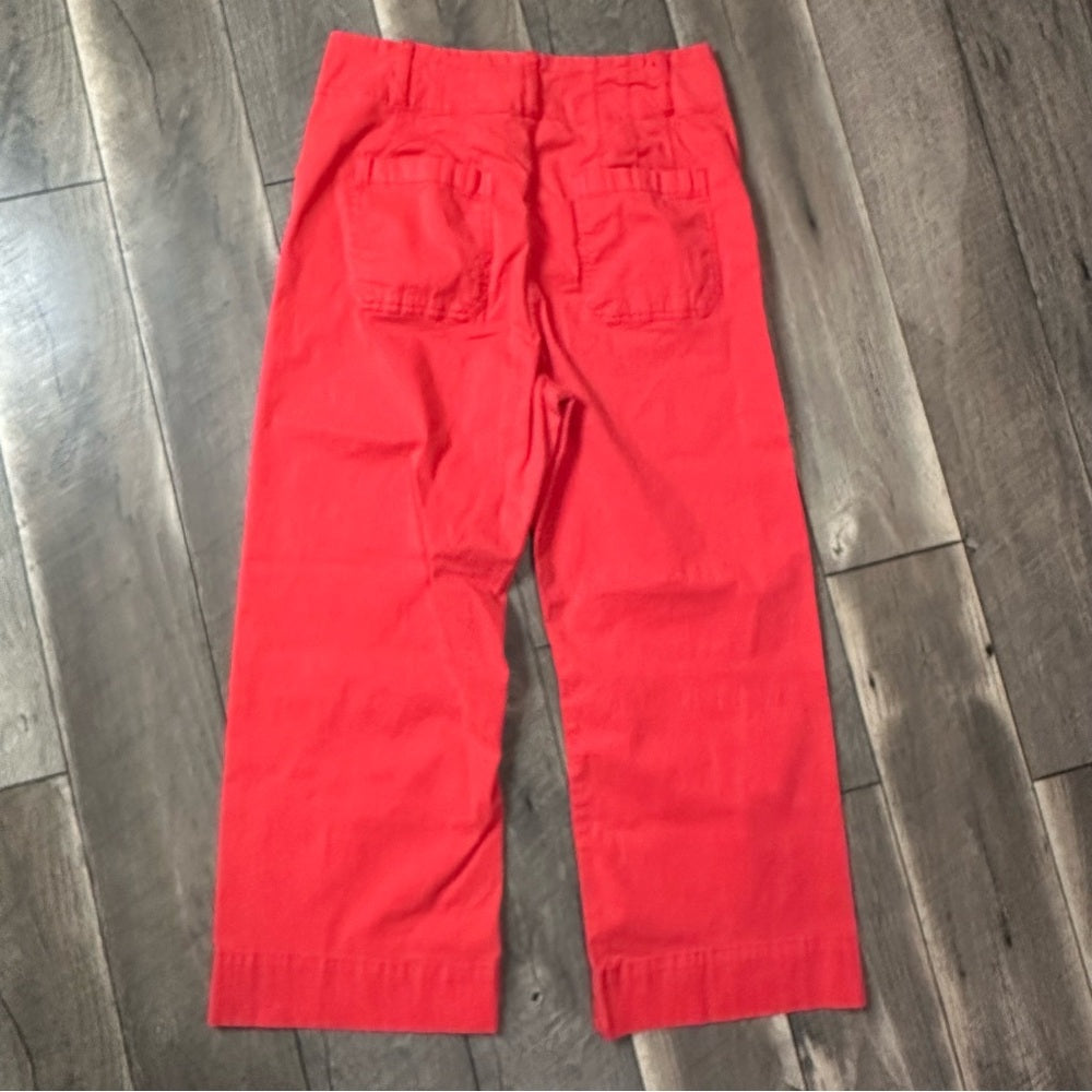 Lauren Conrad Super Hi Rise Coral Wide Leg Pants