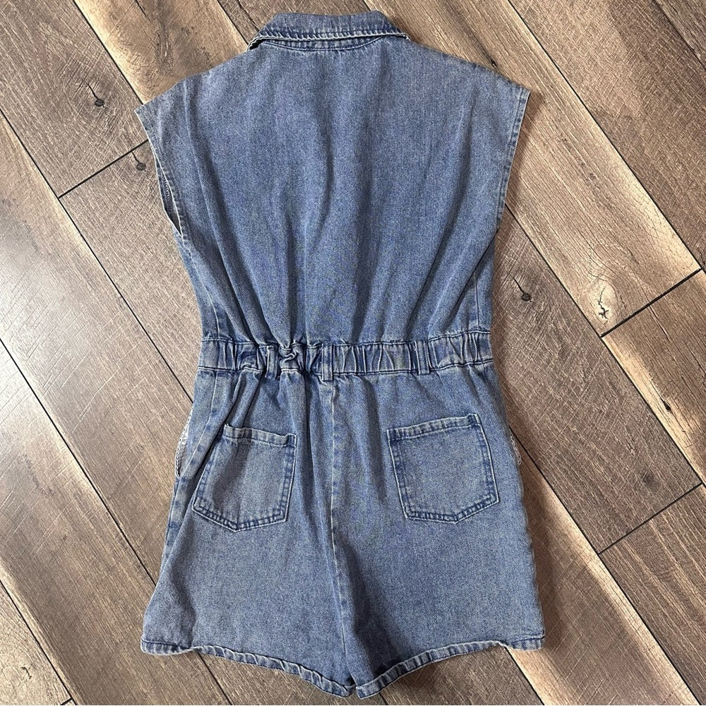 Cloud Ten Denim Romper