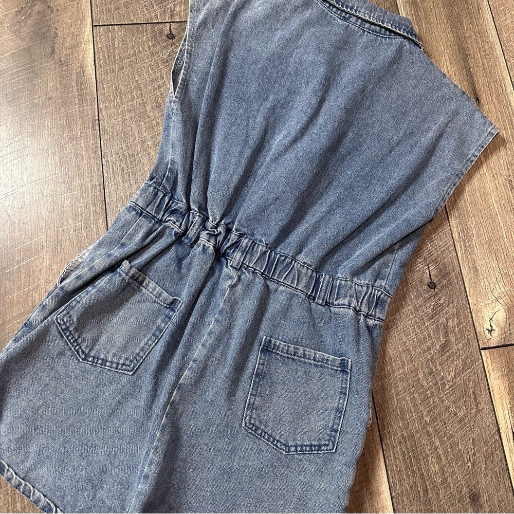 Cloud Ten Denim Romper