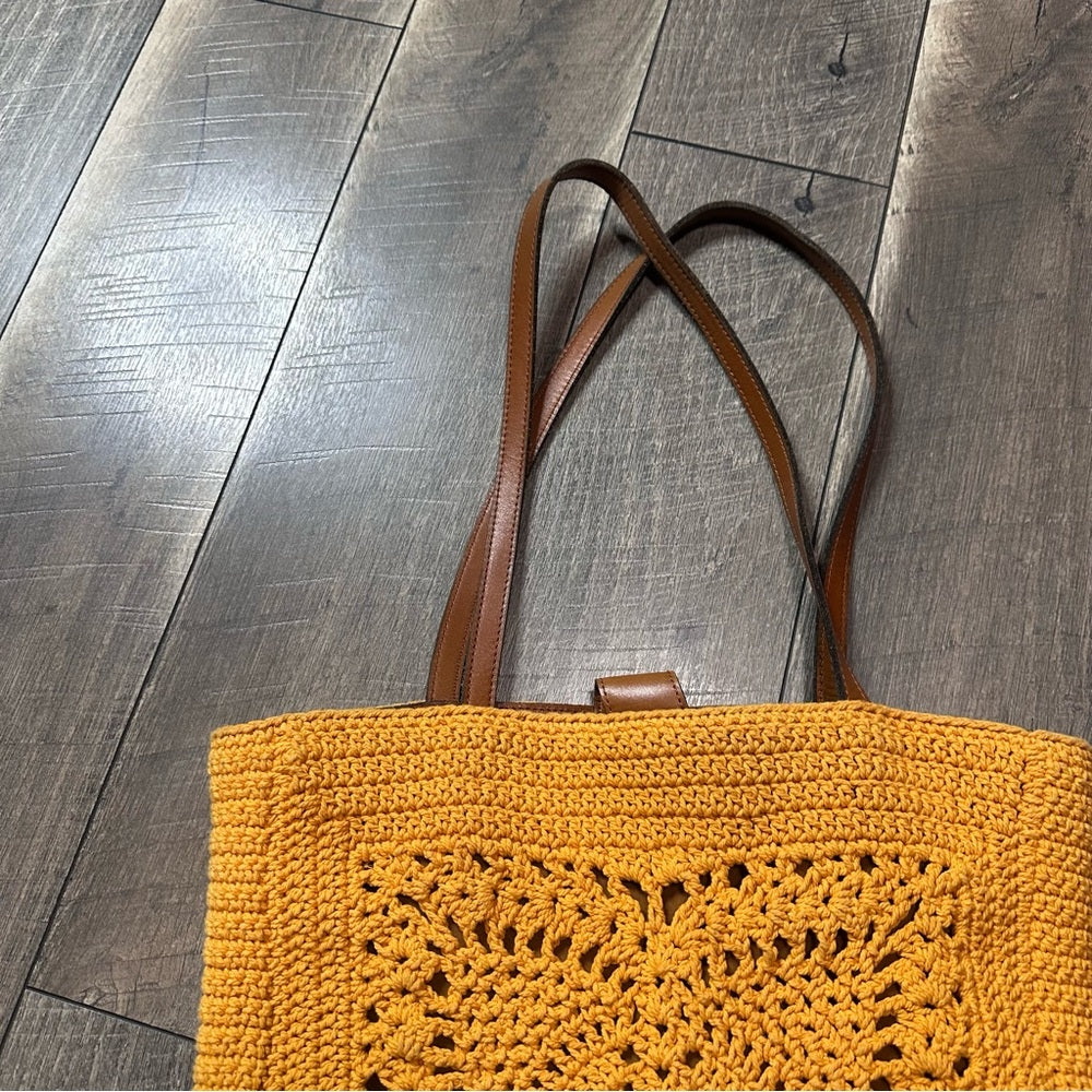 Patricia Nash Naomi Crochet Butterfly Tote Bag
