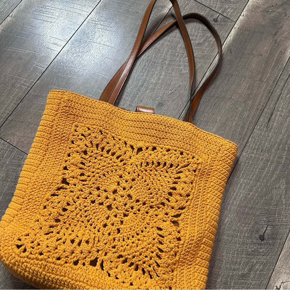 Patricia Nash Naomi Crochet Butterfly Tote Bag