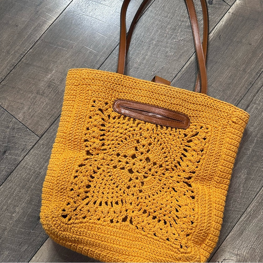 Patricia Nash Naomi Crochet Butterfly Tote Bag