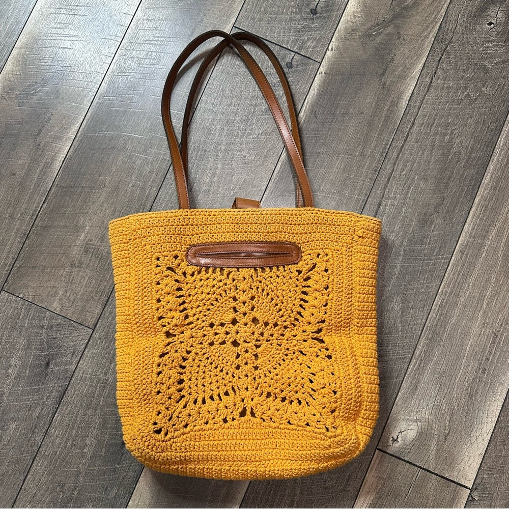 Patricia Nash Naomi Crochet Butterfly Tote Bag