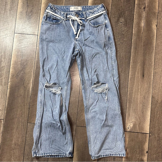 Hollister Curvy Mid Rise Baggy Jeans