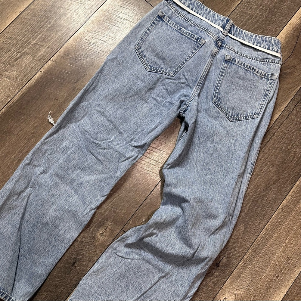 Hollister Curvy Mid Rise Baggy Jeans