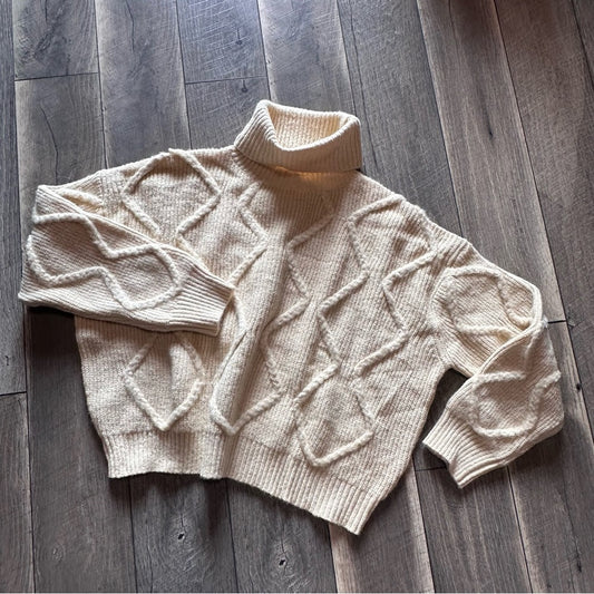 Gilli Baby Yellow Chunky Turtleneck Sweater