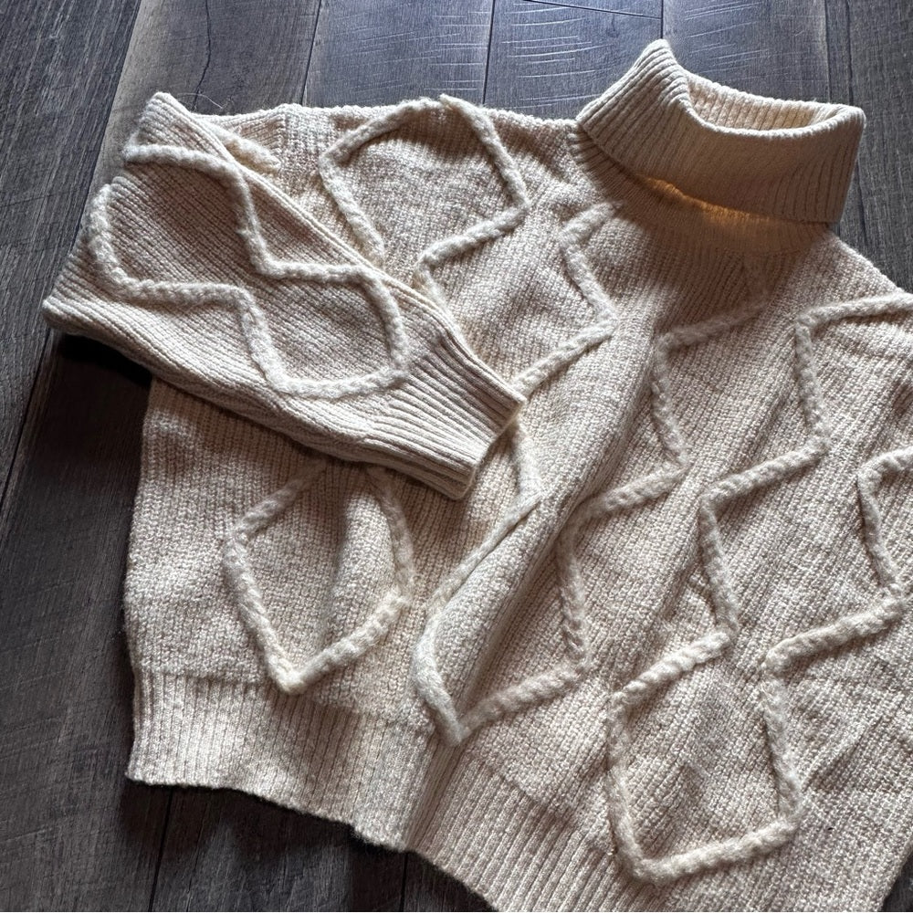 Gilli Baby Yellow Chunky Turtleneck Sweater
