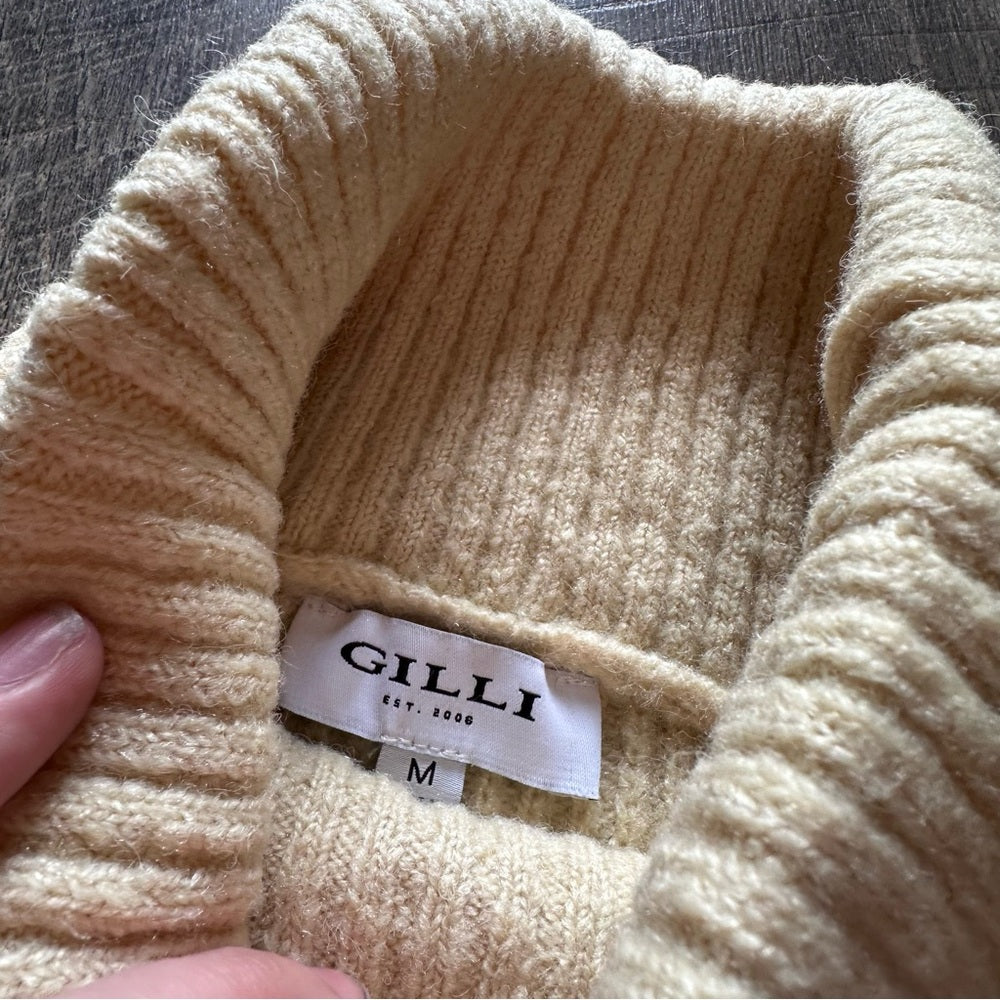 Gilli Baby Yellow Chunky Turtleneck Sweater