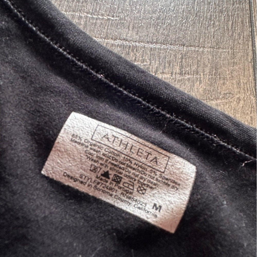 Athleta Black Long Sleeve Workout Top