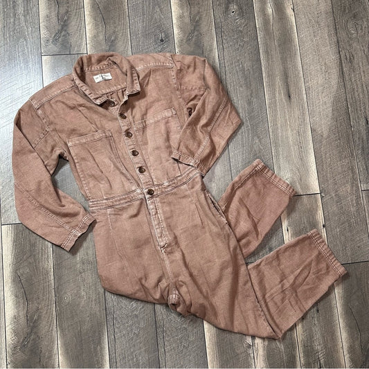 Free People We The Free Madrid Denim Coverall Jumpsuit