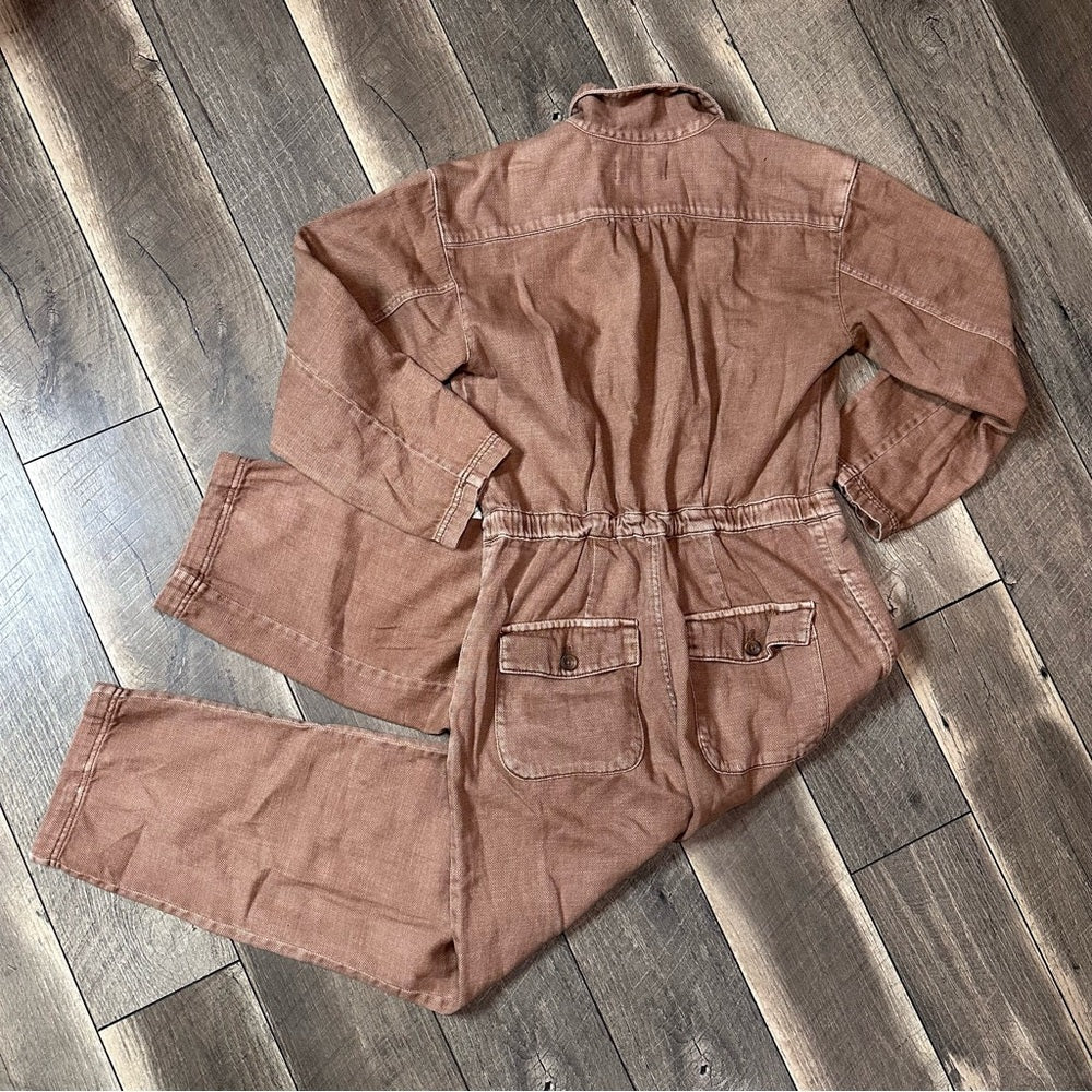 Free People We The Free Madrid Denim Coverall Jumpsuit