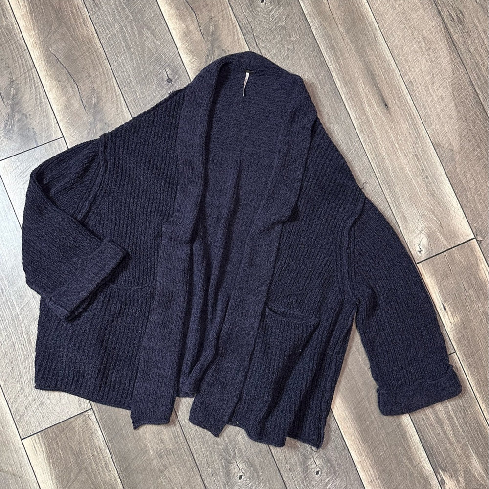 Free People Low Tide Super Oversized Knit Open-Front Cardigan