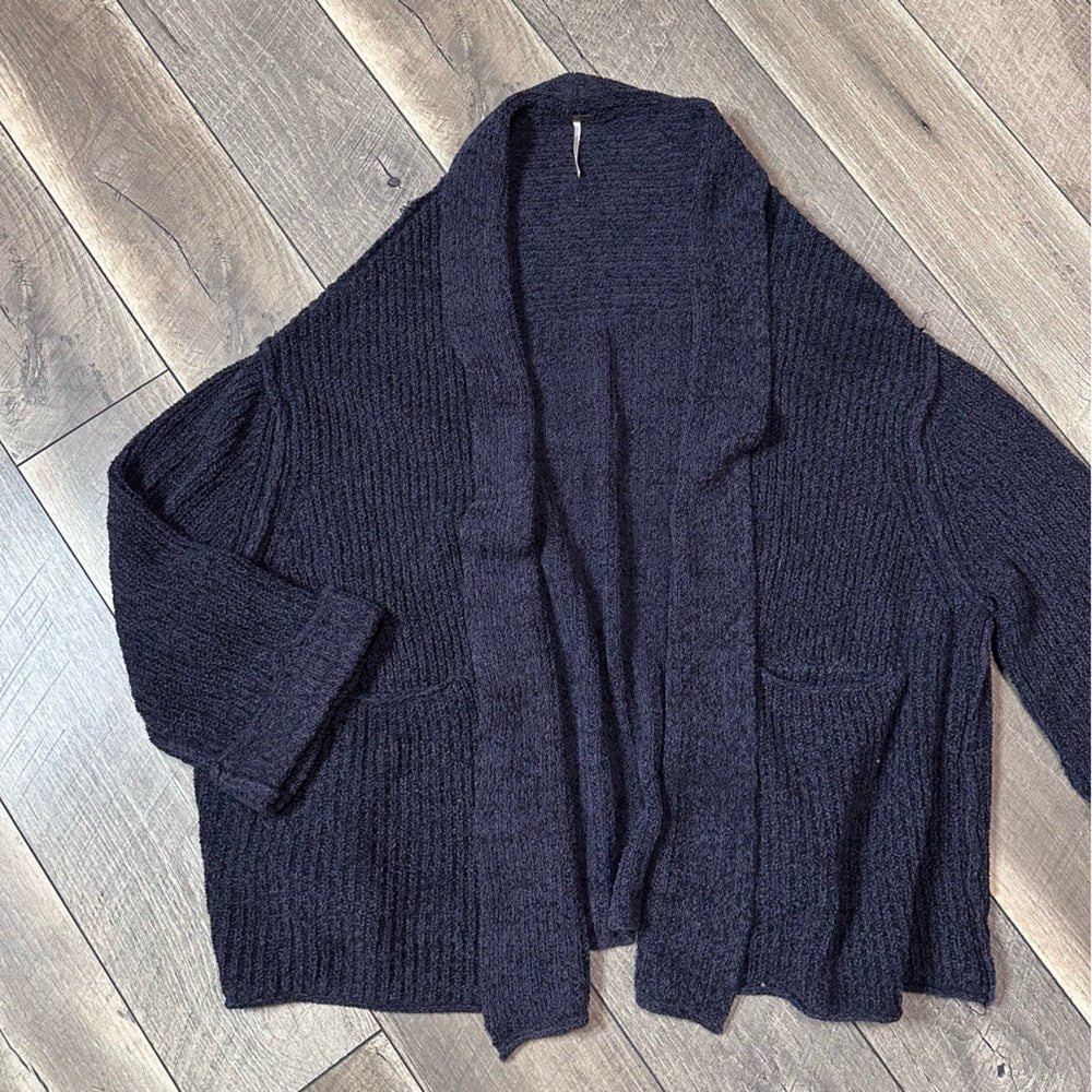 Free People Low Tide Super Oversized Knit Open-Front Cardigan