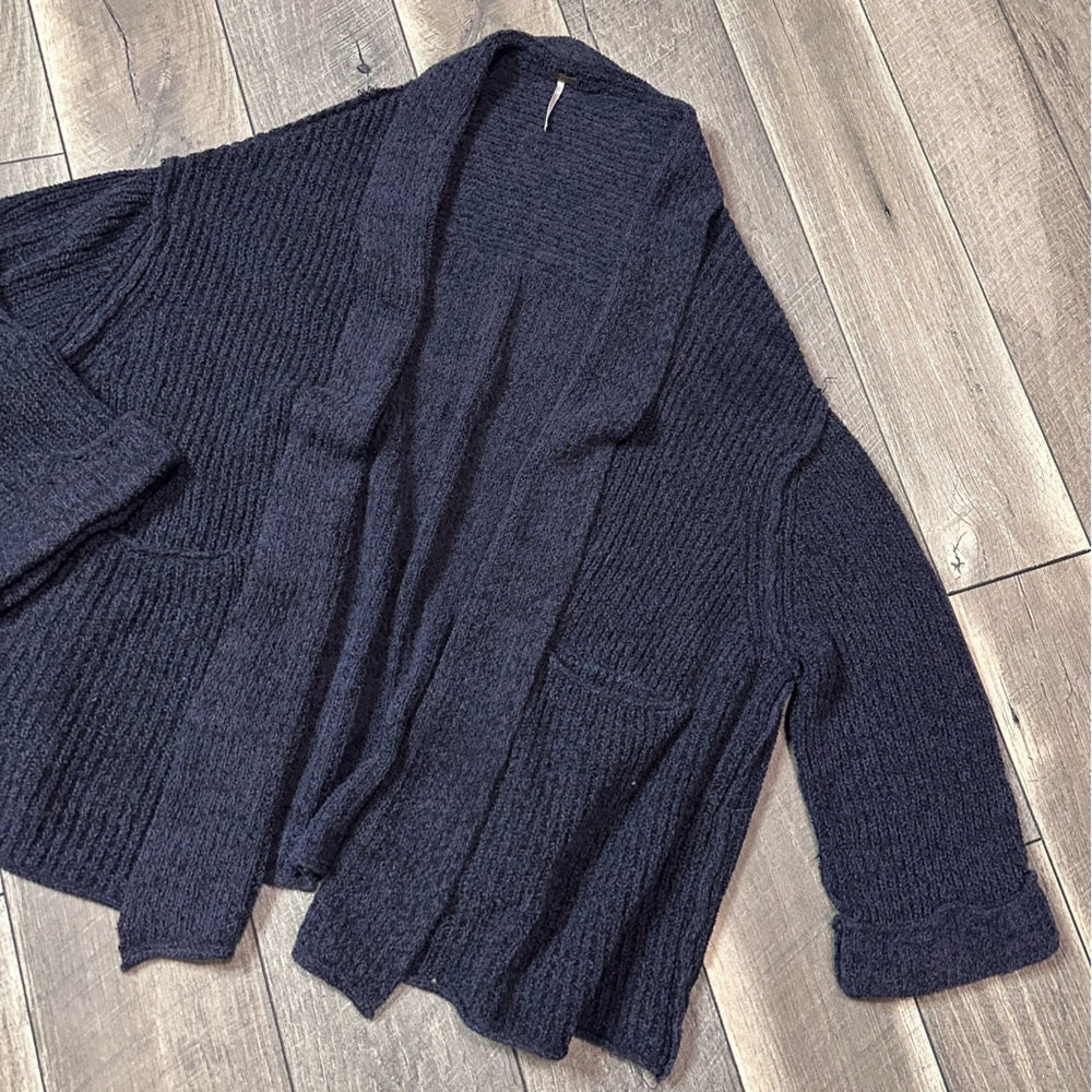 Free People Low Tide Super Oversized Knit Open-Front Cardigan