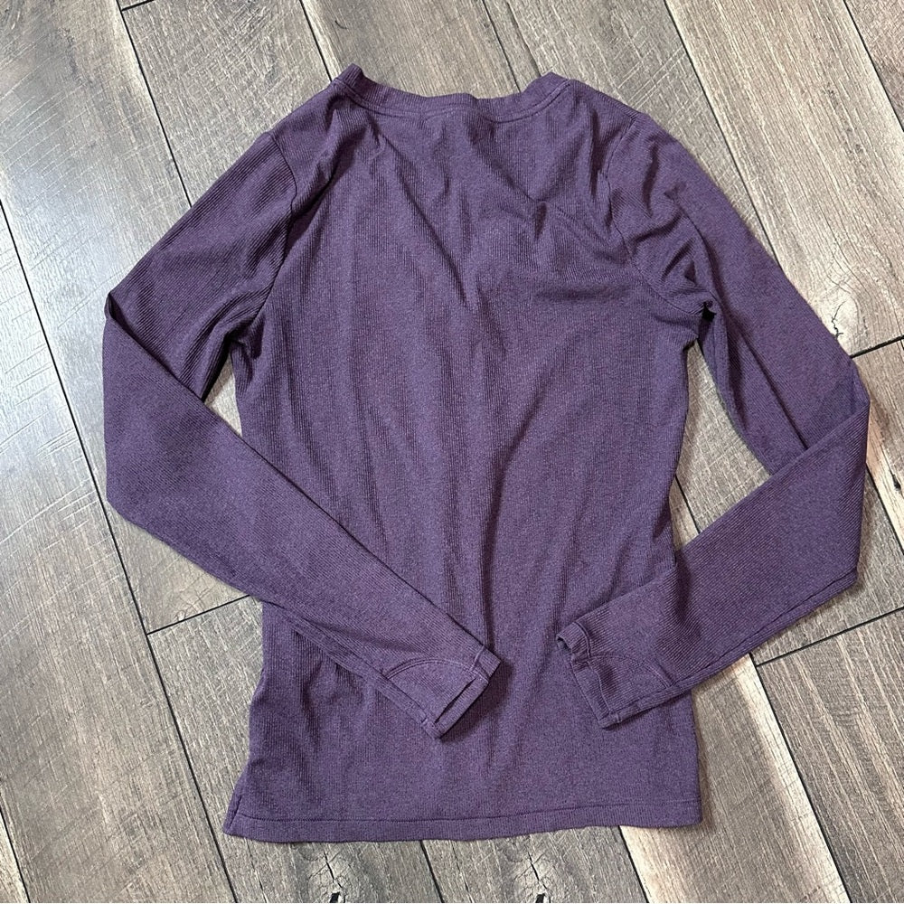 Athleta 1/2 Button Down Long Sleeve