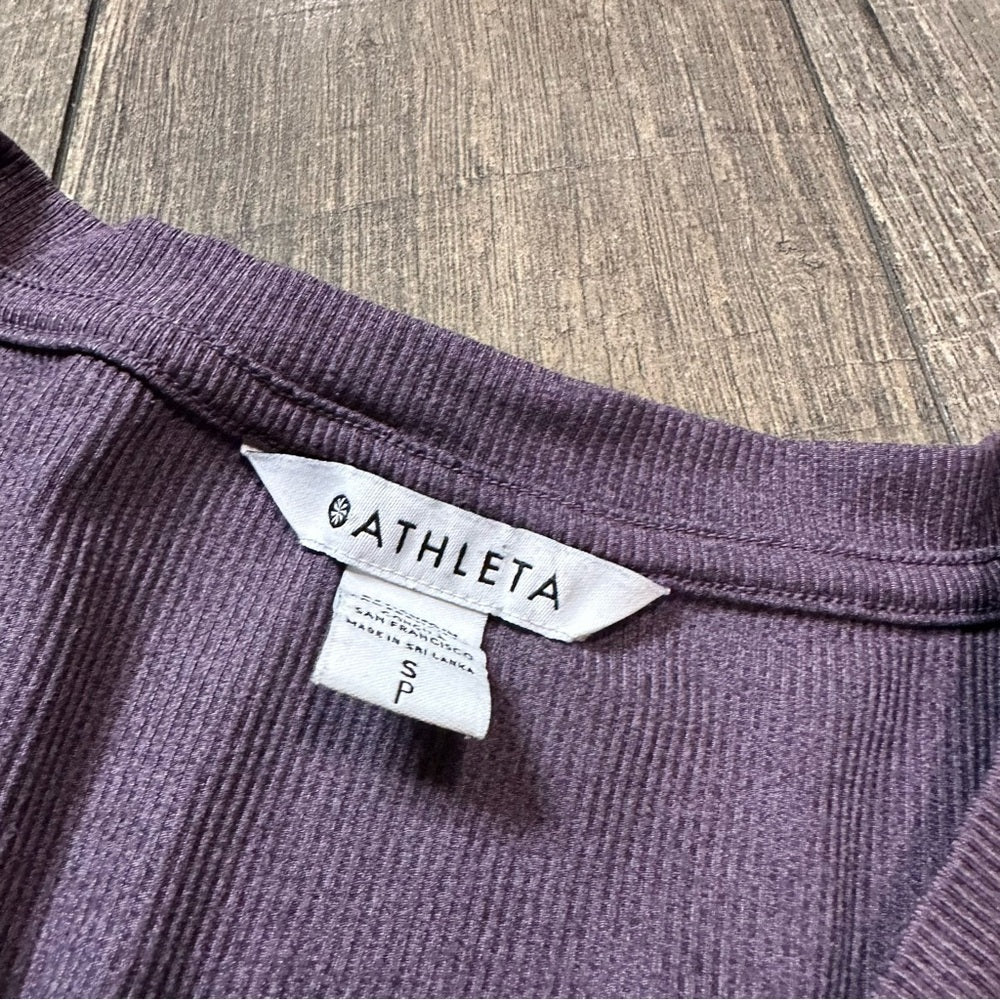 Athleta 1/2 Button Down Long Sleeve