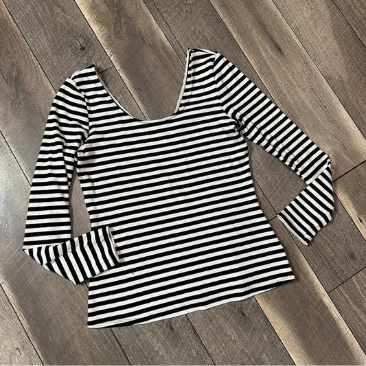 Who What Wear Butter Soft Striped Long Sleeve Top