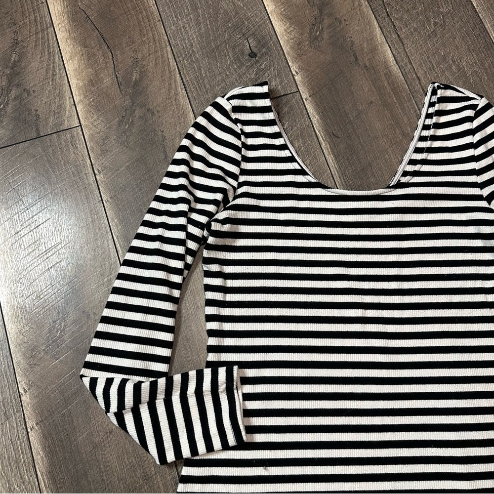 Who What Wear Butter Soft Striped Long Sleeve Top