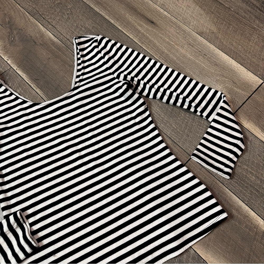 Who What Wear Butter Soft Striped Long Sleeve Top