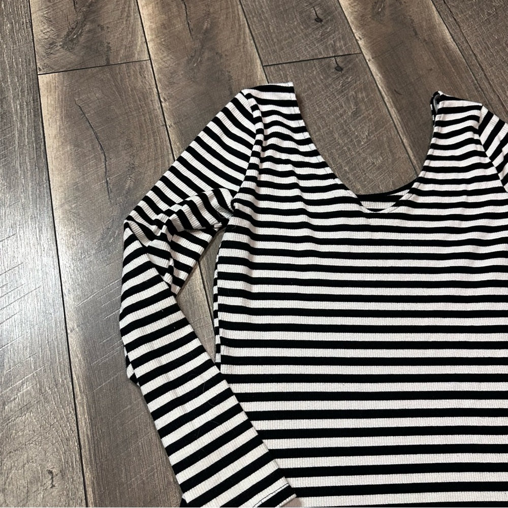Who What Wear Butter Soft Striped Long Sleeve Top