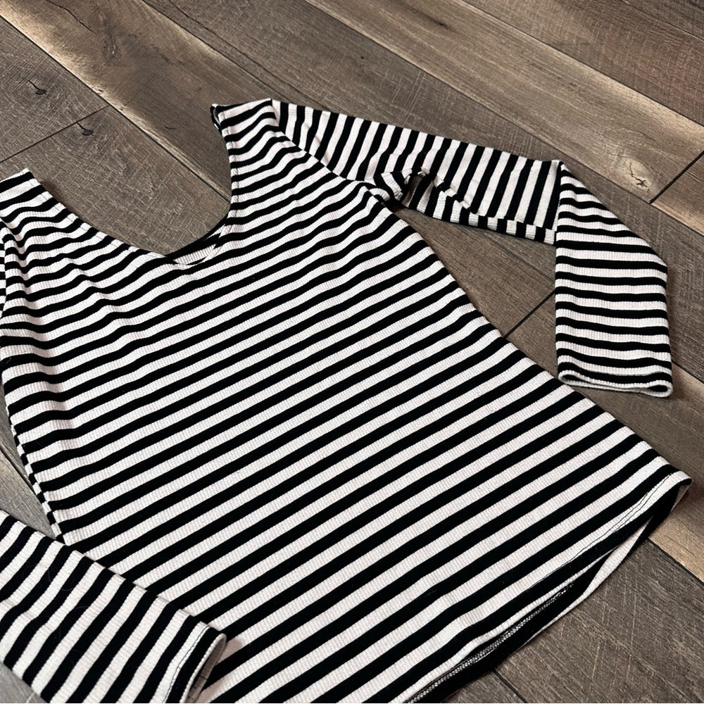 Who What Wear Butter Soft Striped Long Sleeve Top