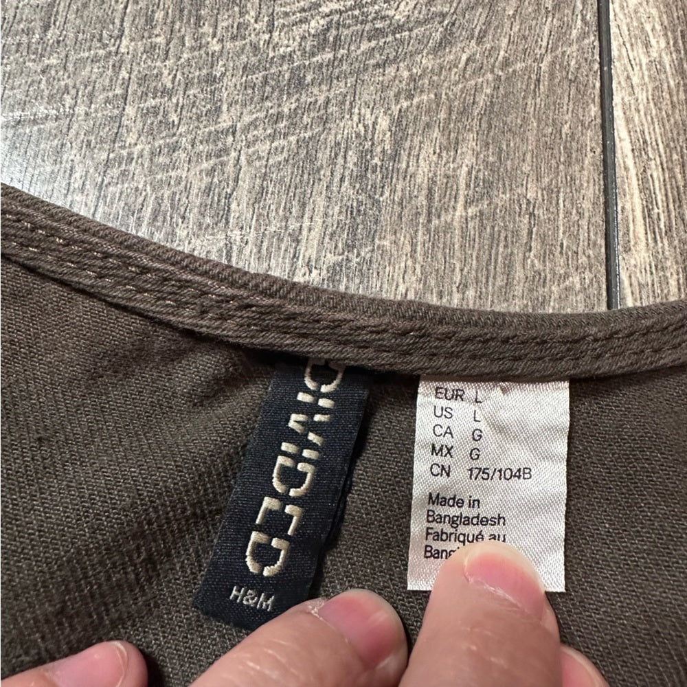 H&M Brown Button Down Jacket
