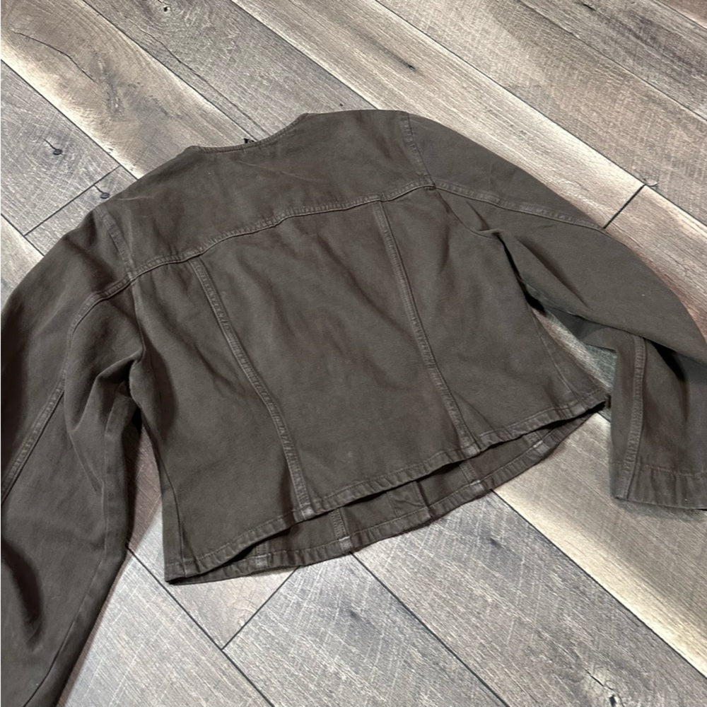 H&M Brown Button Down Jacket