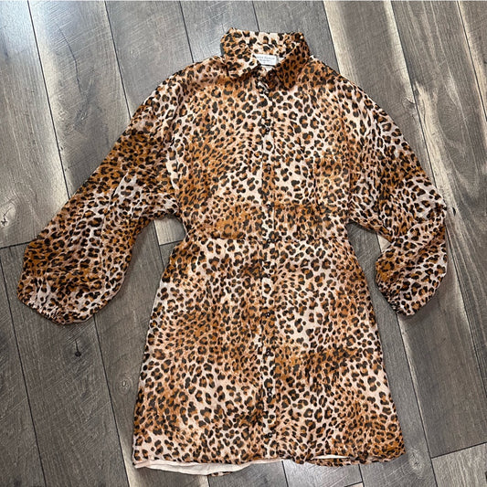 Dress Forum Los Angeles Leopard Print Blouse Dress
