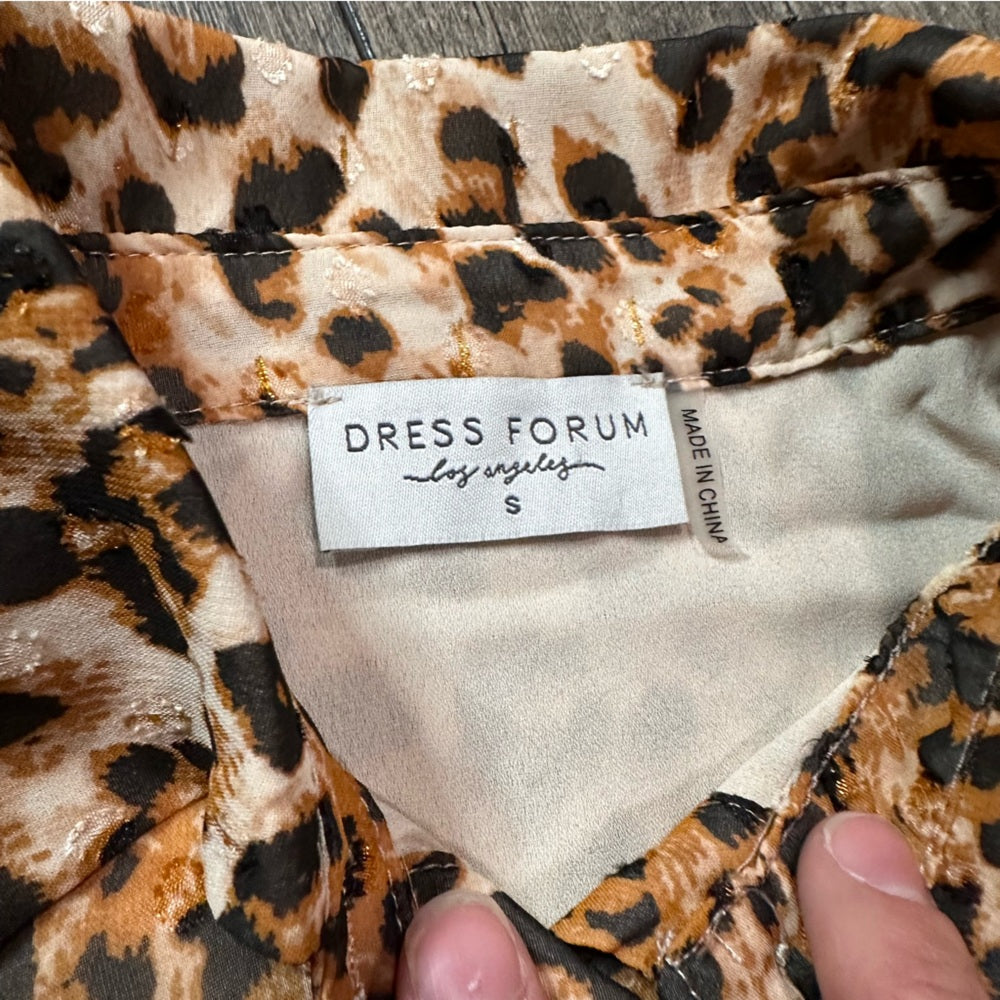 Dress Forum Los Angeles Leopard Print Blouse Dress