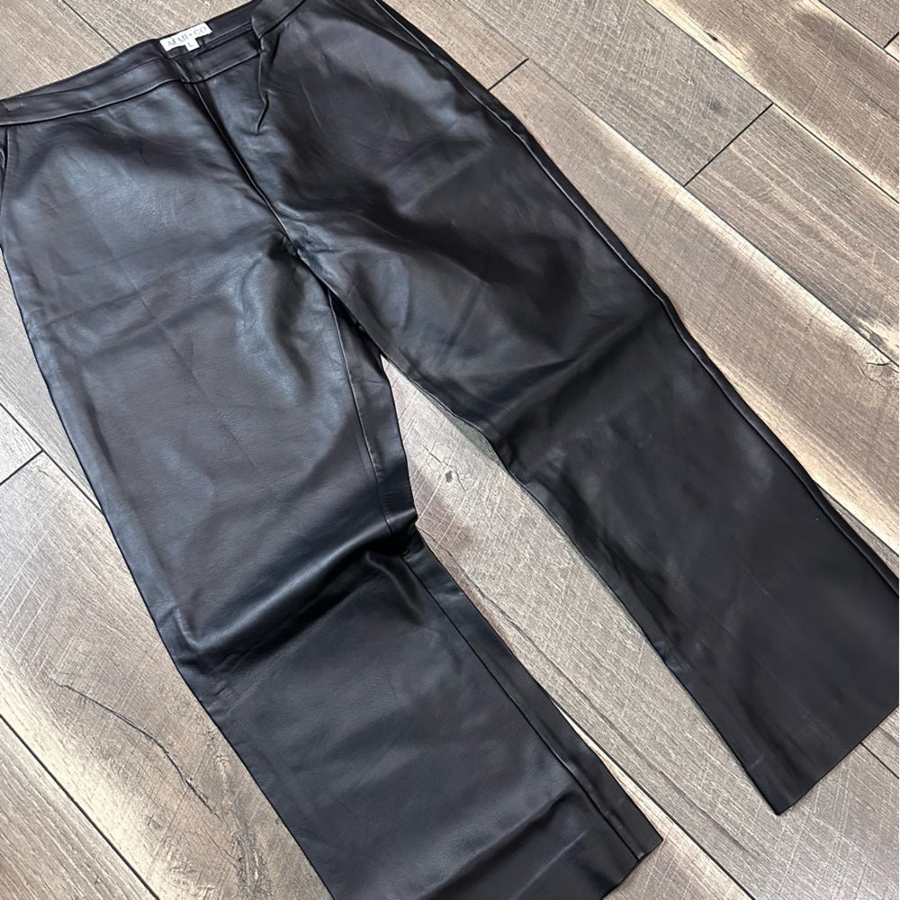 Aemi & Co Black Faux Leather Pants
