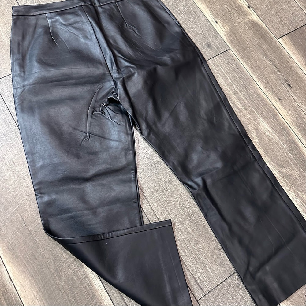 Aemi & Co Black Faux Leather Pants