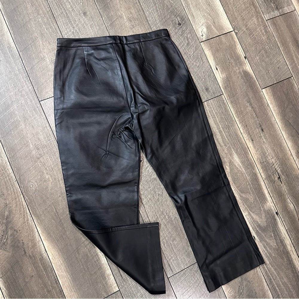 Aemi & Co Black Faux Leather Pants