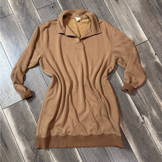 Grade & Gather Collared V Neck Dress