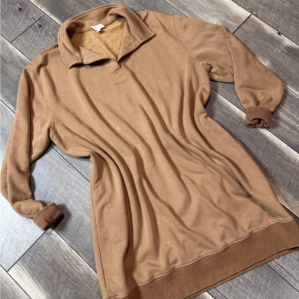 Grade & Gather Collared V Neck Dress