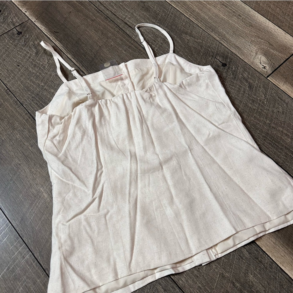 The Workshop Button Front Tank Top