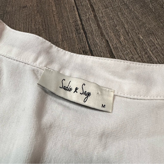 Sadie & Sage Westerly Embroidered Open Vest