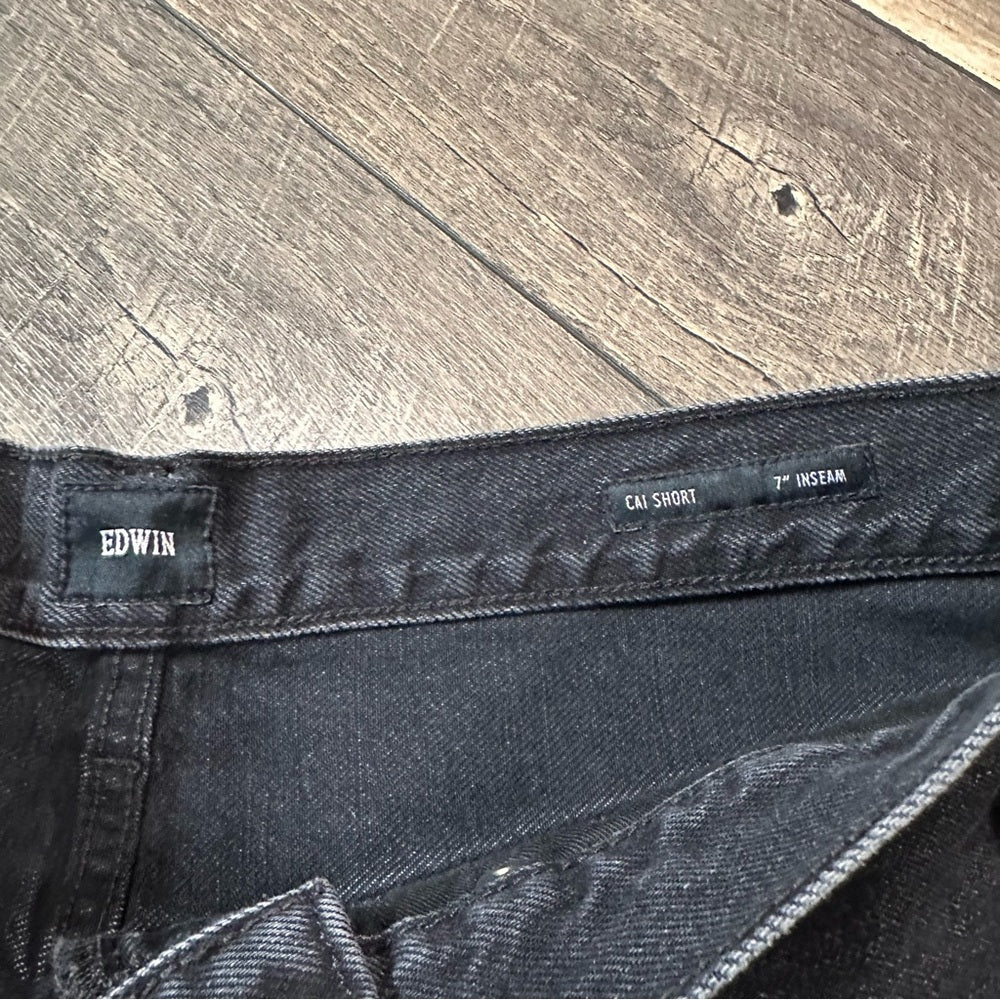 Edwin Cai Cut-Off Denim Shorts