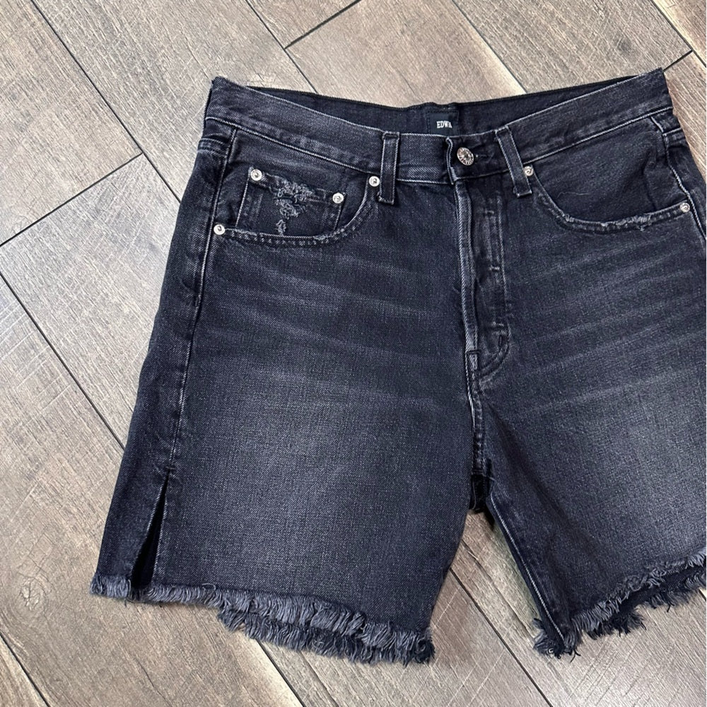 Edwin Cai Cut-Off Denim Shorts