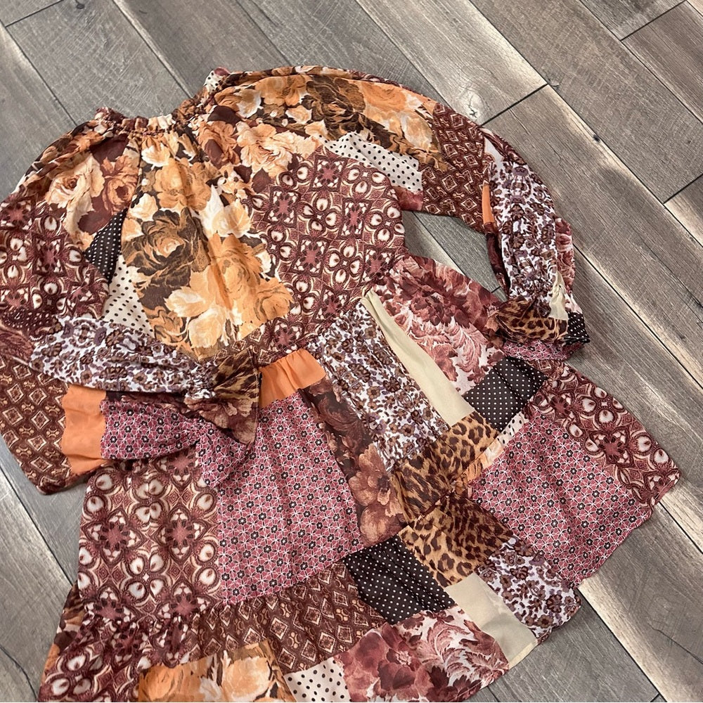 Dress Forum Boho Tie Waist Mini Dress