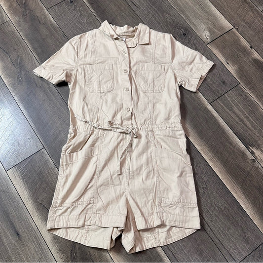Old Navy Short Sleeve Button Front Romper