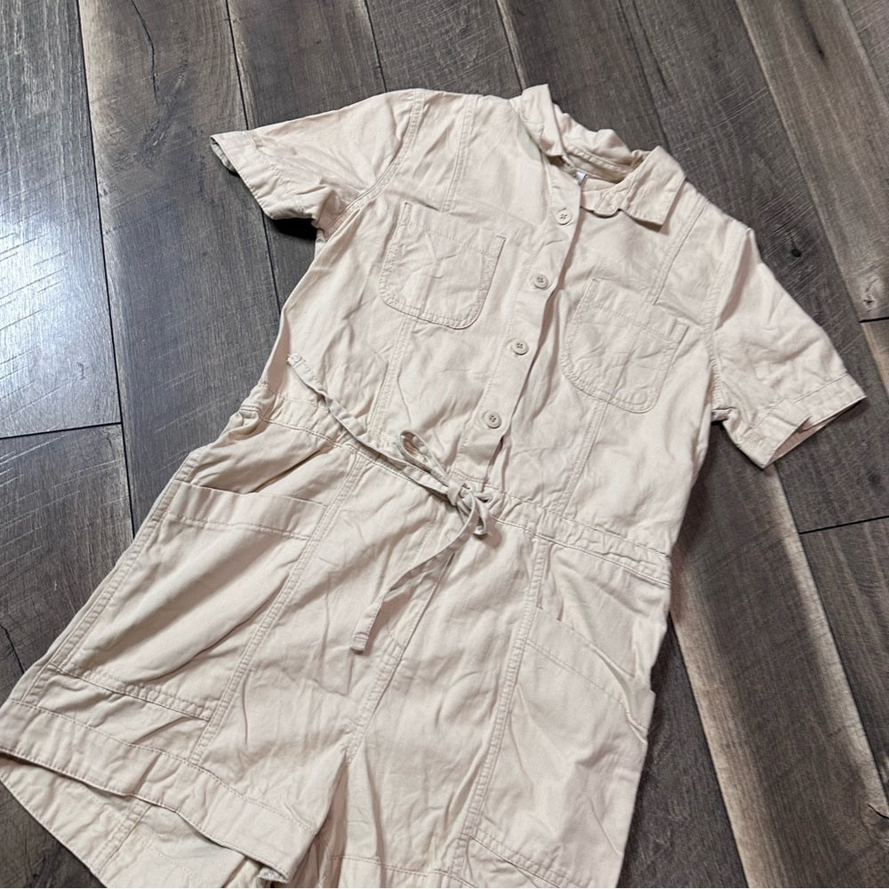 Old Navy Short Sleeve Button Front Romper