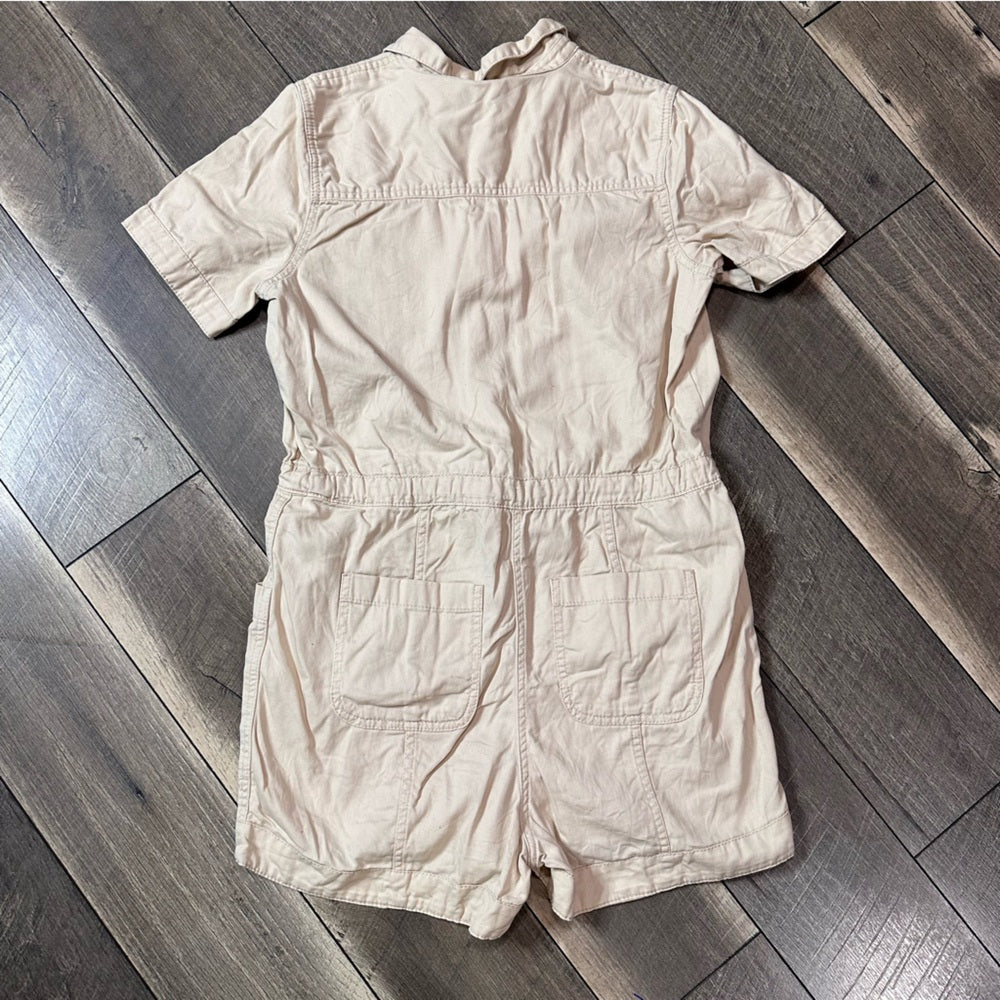 Old Navy Short Sleeve Button Front Romper