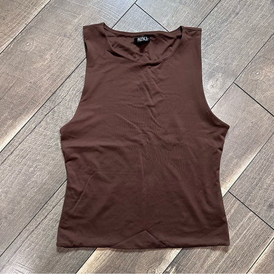 Blanca Hi Neck Double Lined Tank Top