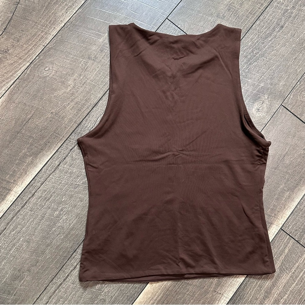 Blanca Hi Neck Double Lined Tank Top
