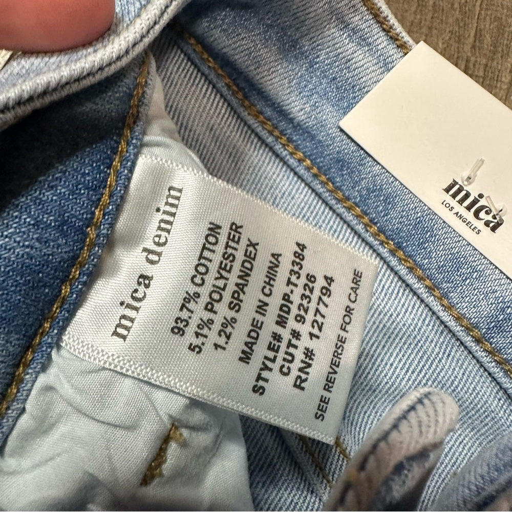 Mica Denim Mid Rise Straight Leg Jeans