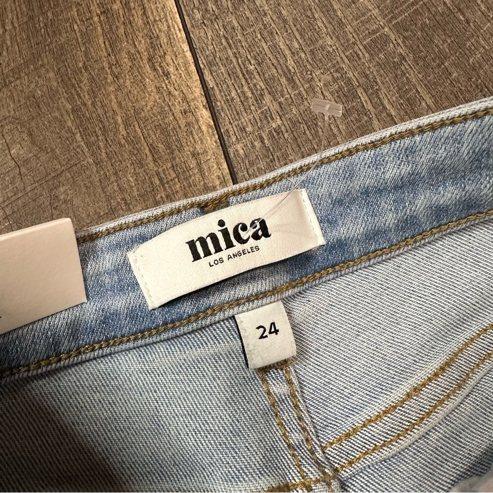 Mica Denim Mid Rise Straight Leg Jeans