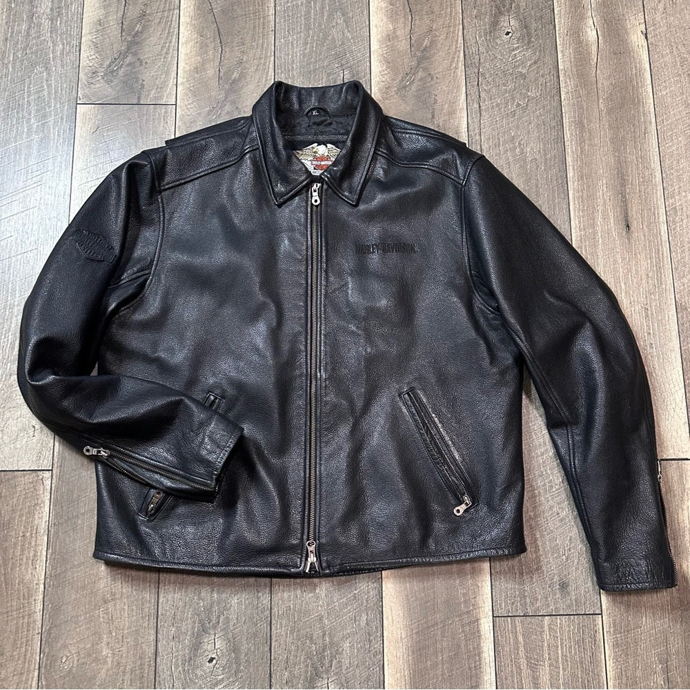 Vintage Harley-Davidson Leather Motorcycle Jacket