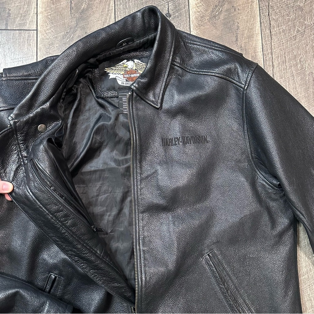 Vintage Harley-Davidson Leather Motorcycle Jacket