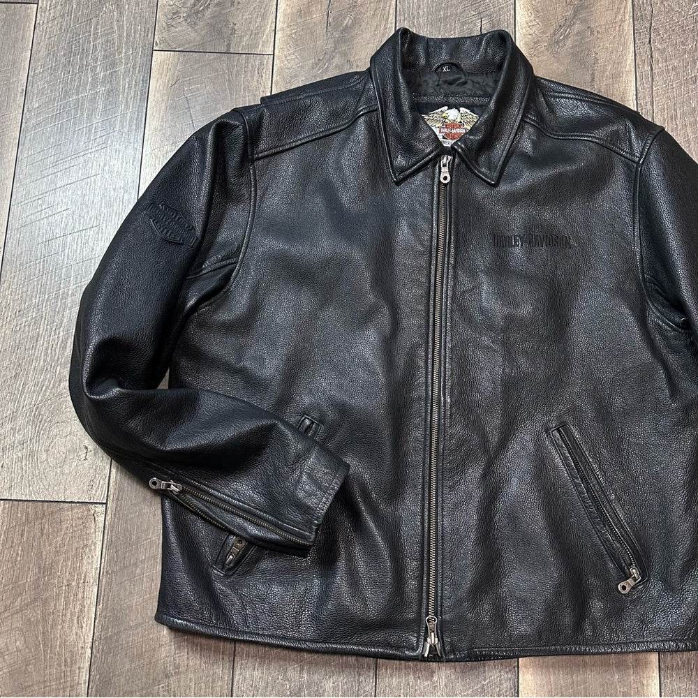 Vintage Harley-Davidson Leather Motorcycle Jacket