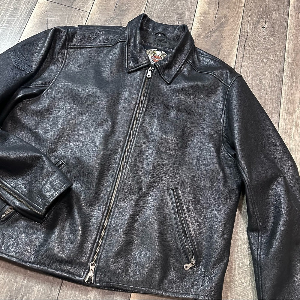 Vintage Harley-Davidson Leather Motorcycle Jacket
